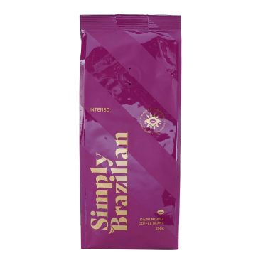 Simply Brazilian Dark Roast Intenso Coffee Beans, 250 G